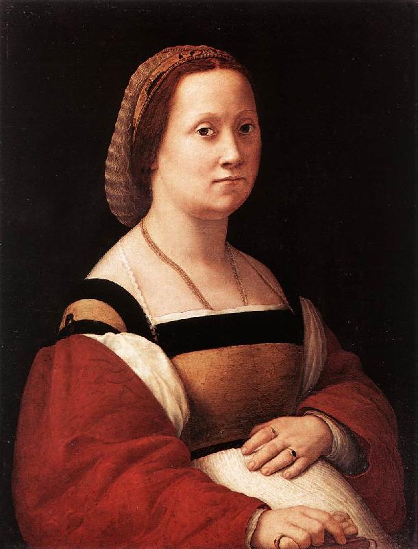 RAFFAELLO Sanzio Portrait of a Woman (La Donna Gravida) drty oil painting image